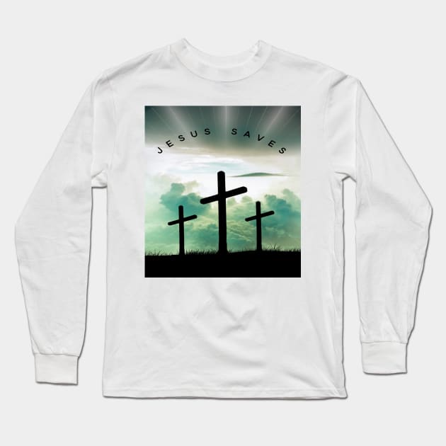 Jesus Saves Long Sleeve T-Shirt by GMAT